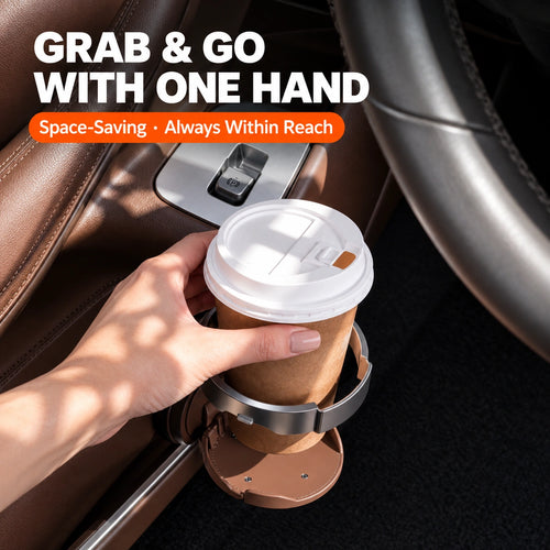 Foldable Car Cup Holder — Door & Headrest Mounts