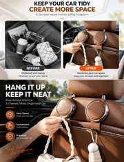 Foldable Car Cup Holder — Door & Headrest Mounts